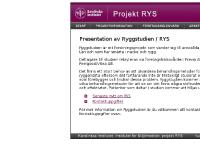 Karolinska Institutet - Projekt RYS Karolinska Institutet - Projekt RYS