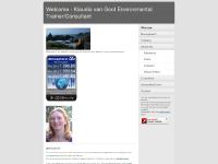 Welcome - Klaudia van Gool Environmental Trainer/Consultant Welcome - Klaudia van Gool Environmental Trainer/Consultant