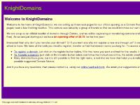 KnightDomains - A Cheap and Friendly Domain Seller KnightDomains - A Cheap and Friendly Domain Seller