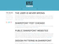 kyleschaeffer.com design, patterns, sharepoint