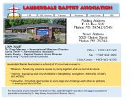 lauderdalebaptistassoc - Lauderdale Baptist Association