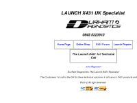 LAUNCH X431 UK Specialist LAUNCH X431 UK Specialist