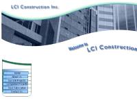 Welcome to LCI Construction
