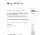 Words into Print