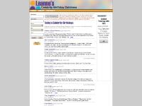 Celebrity Birthdays - Leanne's Celebrity Birthday Database