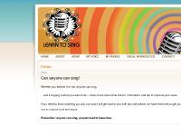learn to sing