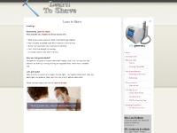 Learn to shave Learn to shave