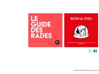 Bars &agrave; Paris . le Guide des rades 2010-2011, Paris