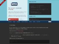 LESS &laquo; The Dynamic Stylesheet language