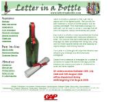 Celebrate with a Letter in a bottle, send a message in a bottle from Letterinabottle.com UK homepage