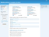 Modèles poèmes et exemples de lettres Modèles poèmes et exemples de lettres