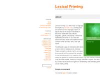 Lexical Priming » about Lexical Priming » about