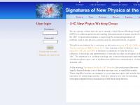 lhcnewphysics.org Overview, Links & References, Wiki Page