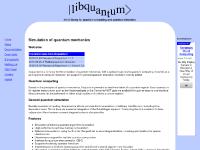 libquantum - Simulation of quantum mechanics libquantum - Simulation of quantum mechanics