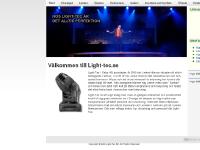 Light-tec, ljustekniker, ljusdesigner, Osby, uthyrning ljus - Start