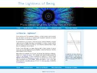 The Lightness of Being: Mass, Ether, and the Unifications of Forces (Basic Books), a new book by Nobel Laureate Frank Wilczek