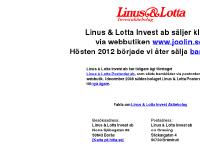 Linus & Lotta Invest ab Linus & Lotta Invest ab