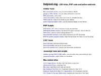 CSS tricks, PHP code and online webtools @ lixlpixel.org
