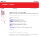 LexisNexis UK Legal Training Academy | LexisNexis UK LexisNexis UK Legal Training Academy | LexisNexis UK