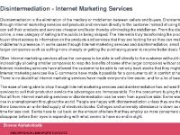 Local Business Contacts - Disintermediation - Internet Marketing Services