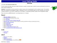 Local calling guide: Main Local calling guide: Main