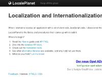LocalePlanet: L10N and I18N for JavaScript
