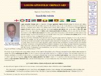 logosapostolicorphanaid.org orphans, widows, apostolic