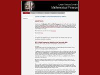 Home - London Graduate School in Mathematical Finance Home - London Graduate School in Mathematical Finance
