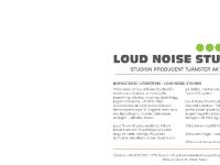 loudnoisestudios.se STUDION, PRODUCENT, TJÄNSTER loudnoisestudios.se STUDION, PRODUCENT, TJÄNSTER