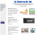 LS Elektronik AB Home page LS Elektronik AB Home page