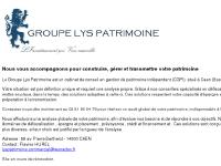 Groupe Lys Patrimoine : Gestion de Patrimoine Groupe Lys Patrimoine : Gestion de Patrimoine