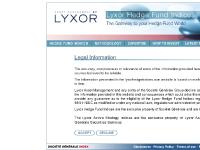 THEMATIC INDICES, ACTIVE STRATEGY INDEX, LYXOR PLATFORM, Disclaimers  THEMATIC INDICES, ACTIVE STRATEGY INDEX, LYXOR PLATFORM, Disclaimers