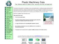 Recycled Plastic Lumber Equipment Data Recycled Plastic Lumber Equipment Data