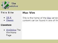macvim.org Mac Vim (Again), OS X, Classic macvim.org Mac Vim (Again), OS X, Classic