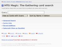 MTG Magic: The Gathering card search MTG Magic: The Gathering card search