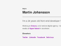 Majho, Martin Johansson Majho, Martin Johansson