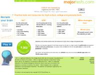 majortests.com : Practice tests and resources for high school, college and graduate tests