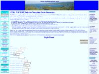 Website HTML CSS PHP Template Generator - generates code for 2 column layout including header and footer Website HTML CSS PHP Template Generator - generates code for 2 column layout including header and footer