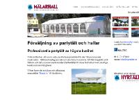 Mälarhall -försäljning av partytält och hallar Mälarhall -försäljning av partytält och hallar