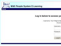 M&S People System E-Learning: Login to the site