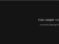 Mat Cooper's Homepage Mat Cooper's Homepage