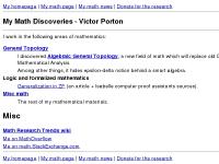 Algebraic General Topology, Generalization in ZF, Misc math, My math page  Algebraic General Topology, Generalization in ZF, Misc math, My math page