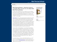 Meal Planning Software Meal Planning Software
