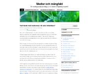 liten medierochmangfald.wordpress.com skärmbild liten medierochmangfald.wordpress.com skärmbild