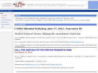 CAMSN The Canadian Association of Medical and Surgical Nurses