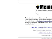 Memidex - free online dictionary/thesaurus and more... Memidex - free online dictionary/thesaurus and more...