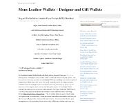 Mens Leather Wallets - Designer and Gift Wallets Mens Leather Wallets - Designer and Gift Wallets