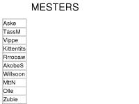 MESTERS MESTERS