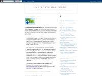 Metadata Manifesto