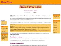 Metal Type - For people who remember Letterpress printing Metal Type - For people who remember Letterpress printing